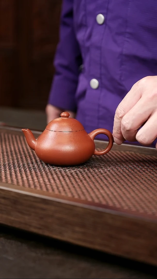 茶壶紫砂朱泥 梨形