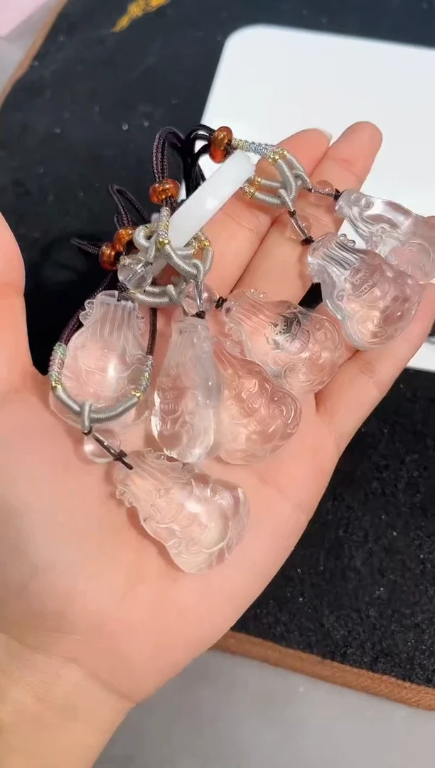 【闪购商品】水晶手链未镶嵌8号白水晶葫芦吊坠