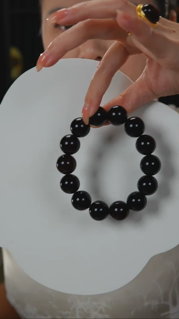 手串琥珀（花珀）未镶嵌翳珀手串16+