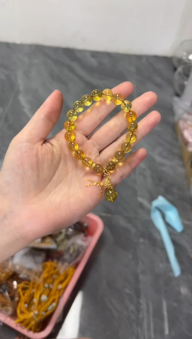 未镶嵌蓝珀手链蓝珀手串[多样发其一]