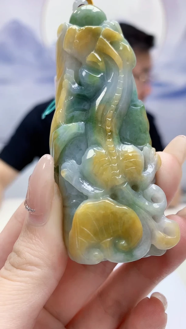 定制翡翠未镶嵌5124jw-毛货挂件84