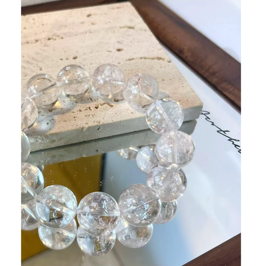 天然超透冰彩阿塞 带彩虹光通透精美高档