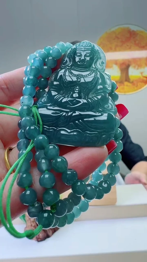 颈饰未镶嵌翡翠天然A货翡翠  多样性随机发其一
