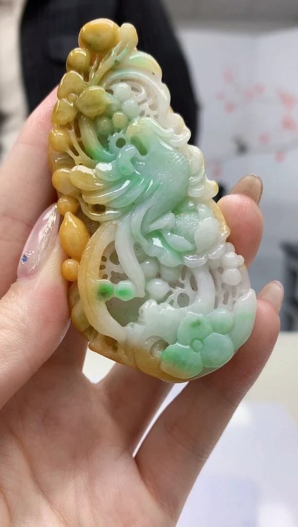 【闪购商品】定制翡翠未镶嵌5153jw-毛货挂件103