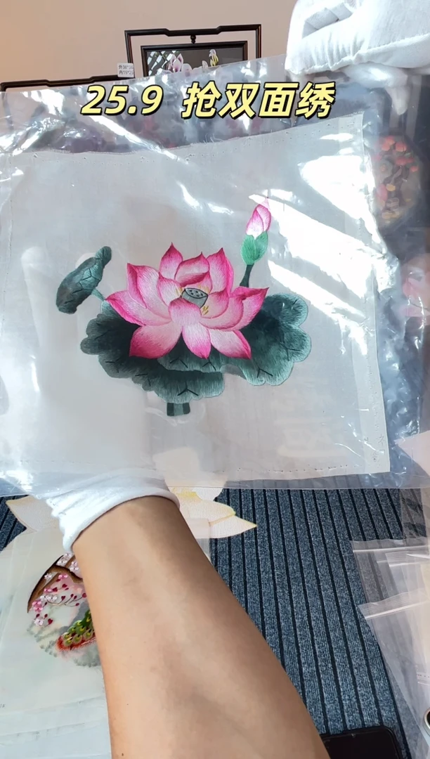 织绣纯手工苏绣双面绣绣布31
