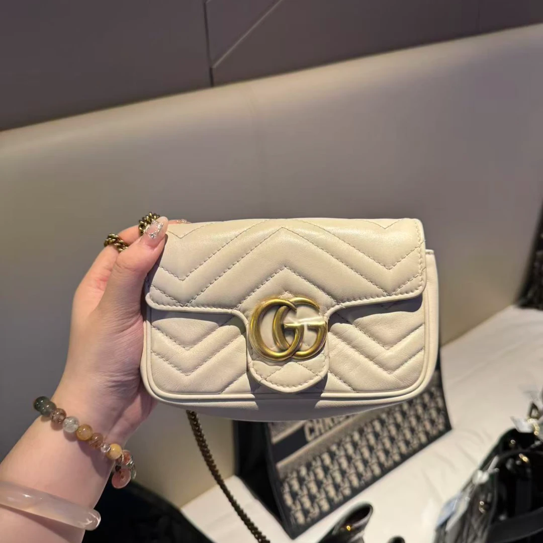 99新 GUCCI/古驰 马蒙mini白金/亲妈寄卖/404695