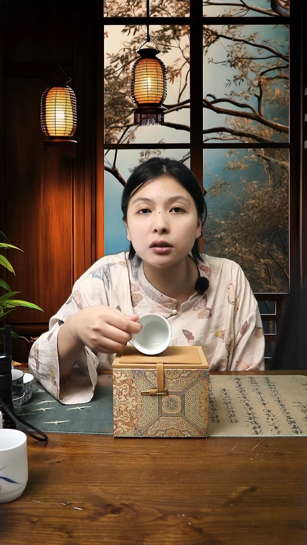 景德镇高温瓷缠枝莲缸杯