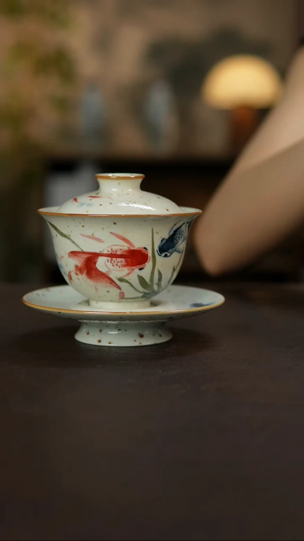 杯景德镇陶瓷杯碗柴烧多人