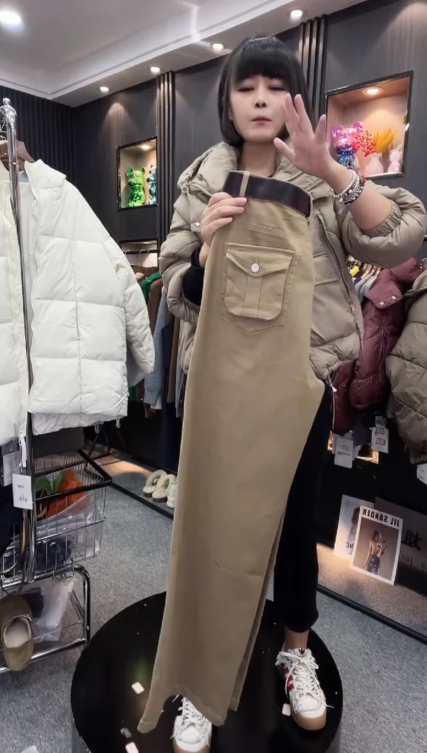 88936牛仔裤----浅咖色