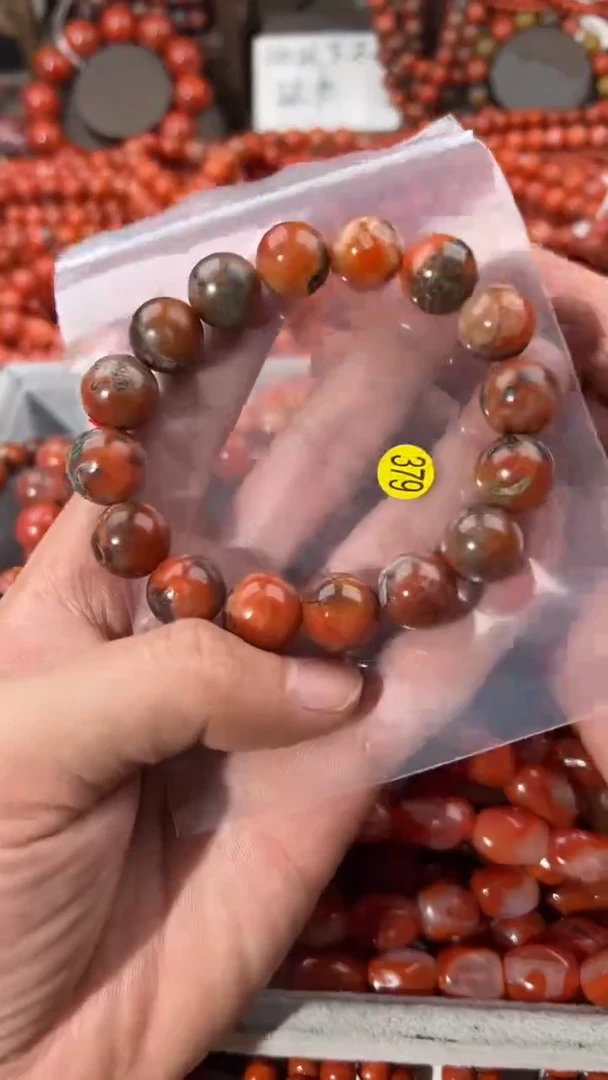 南红玛瑙手串未镶嵌13+