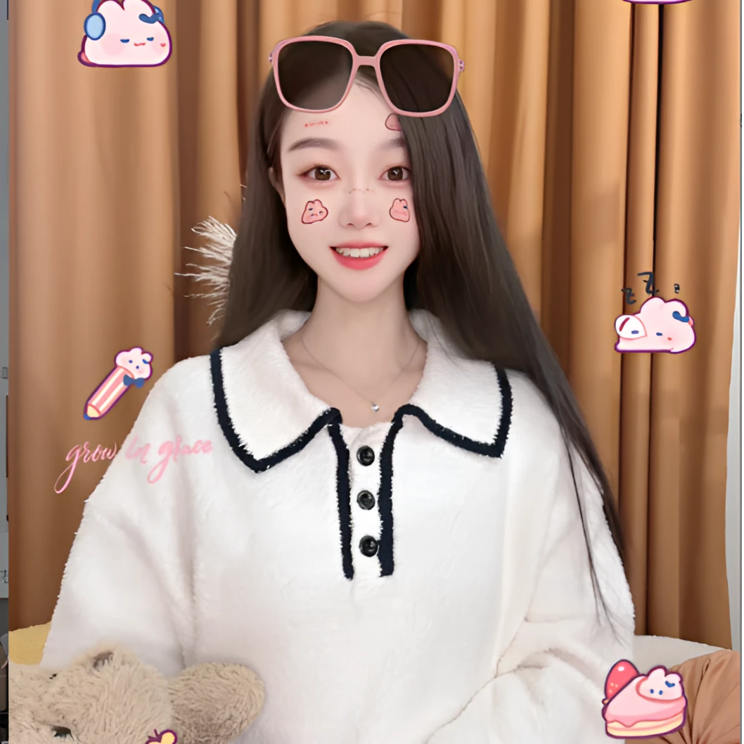 2024冬季新款半边绒保暖搭子女士家居服套装