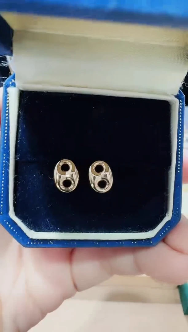 【闪购商品】18K金耳饰猪鼻子耳钉