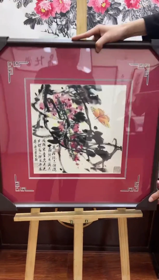 【闪购商品】绘画李克瑛-1平尺-带框-花鸟-出书