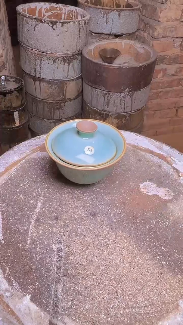 茶盏耀*74原矿铁胎柴烧建盏2才盖碗