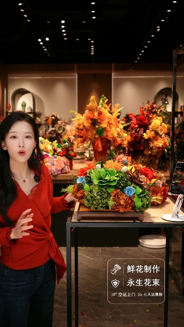 手工艺品琉璃手工花器花束空运包邮送货上门-以图片为准