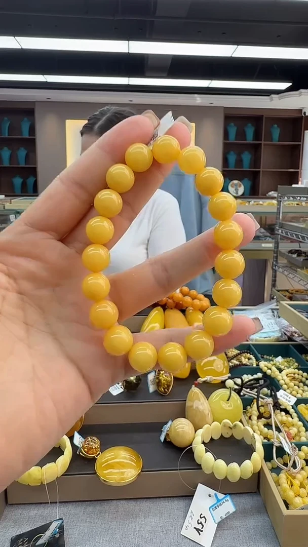 手链琥珀未镶嵌171秒拍号 10mm