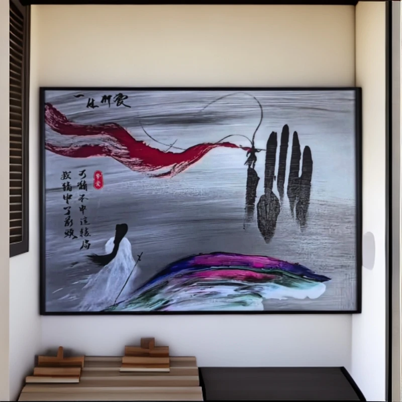 大话西游五指山画一生所爱壁画晶瓷画紫霞仙子入户玄关客厅装饰画