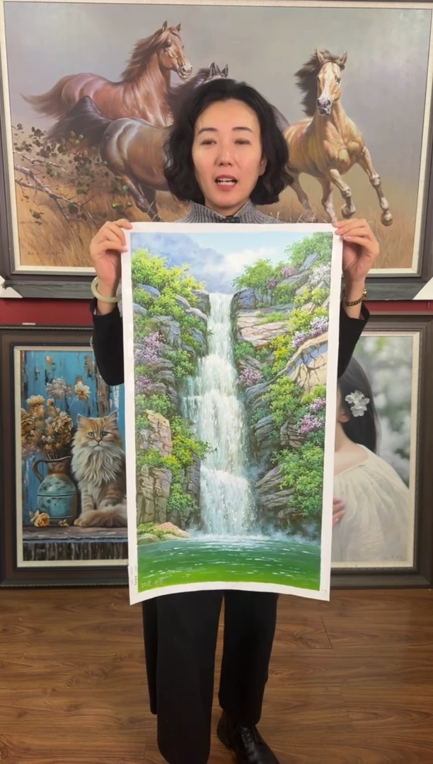 油画【53号】约50*70cm丨朝鲜原创纯手绘孤品油画丨顺丰包邮