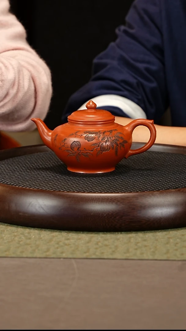 茶壶紫砂23 李霓 红泥 笑樱320c