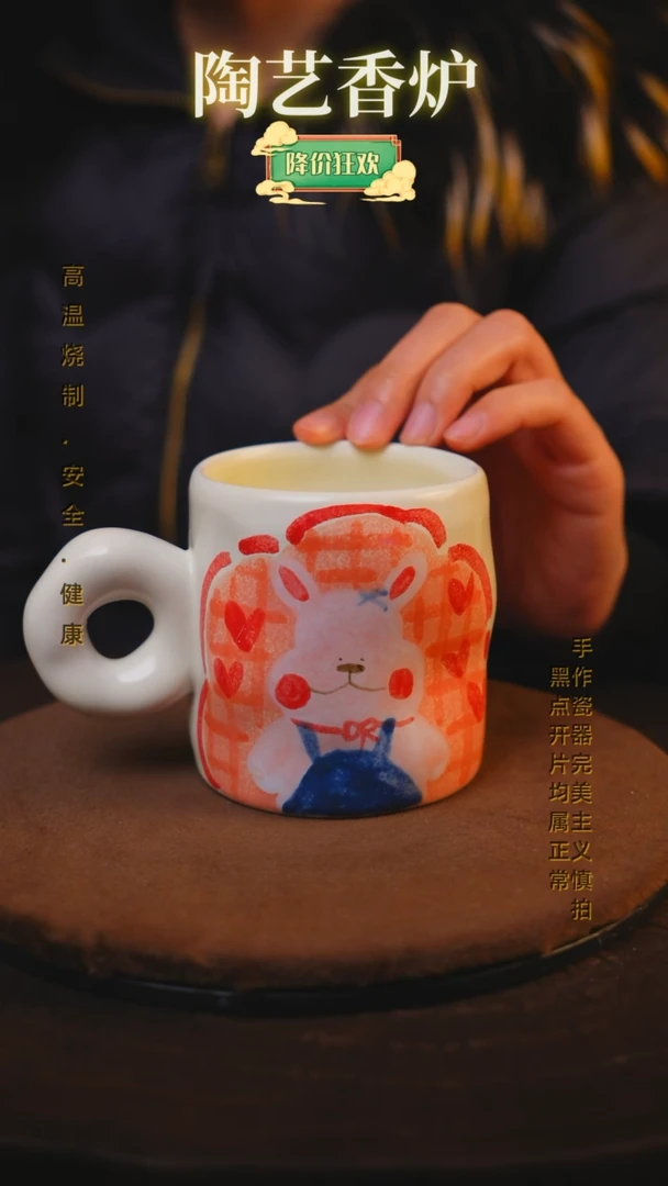 【闪购商品】瓷片景德镇手绘瓷器高温釉下彩---