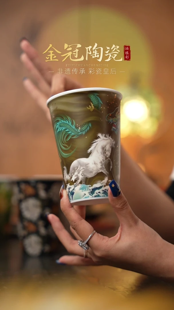 陶瓷青霄白虹【龙马可乐杯】