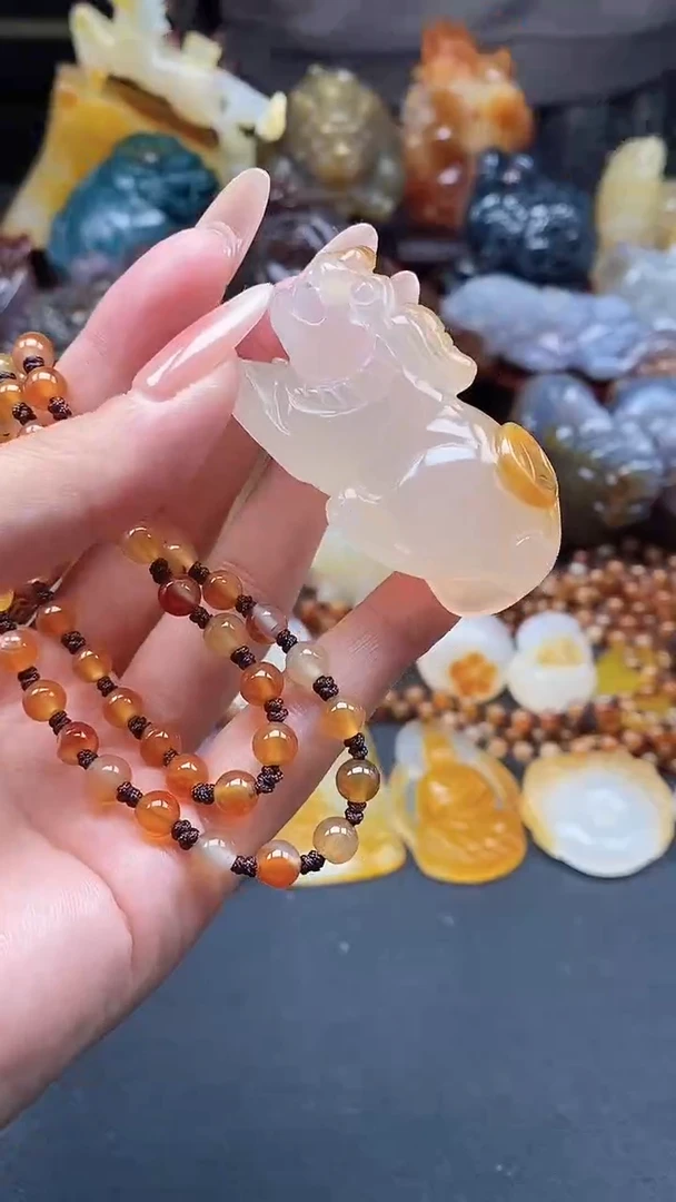 【闪购商品】玛瑙/玉髓颈饰未镶嵌dd