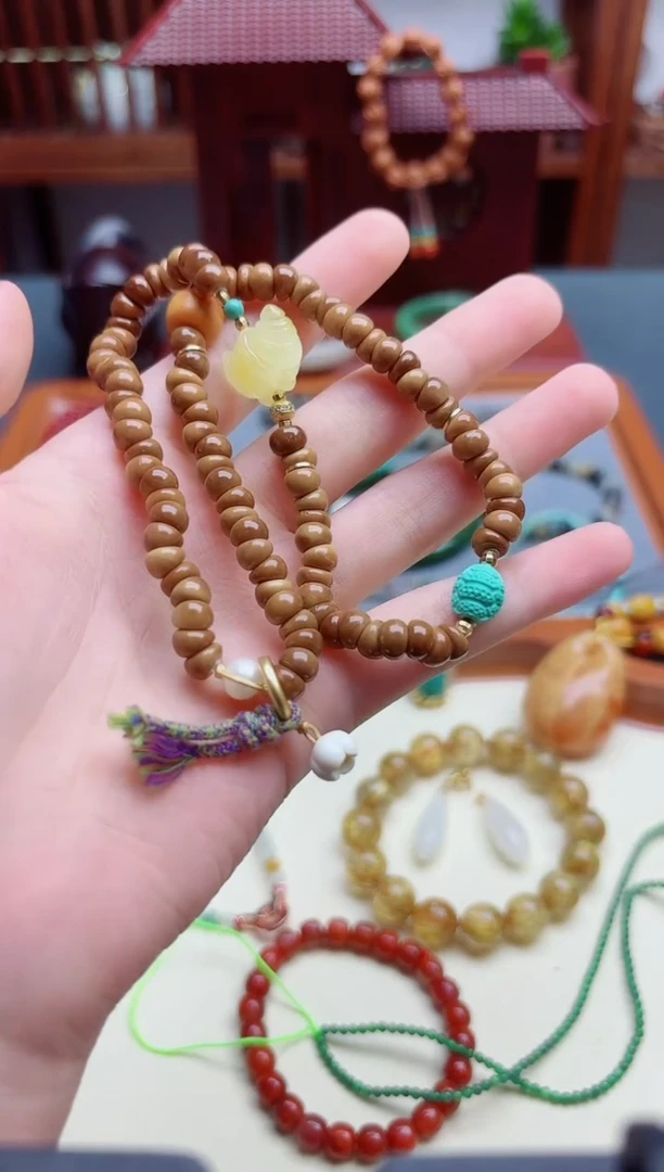 绿松石未镶嵌长串松石富甲长串TS