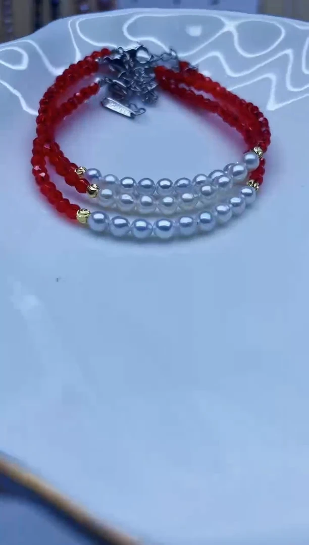 未镶嵌手链淡水珍珠手链多样性发其一