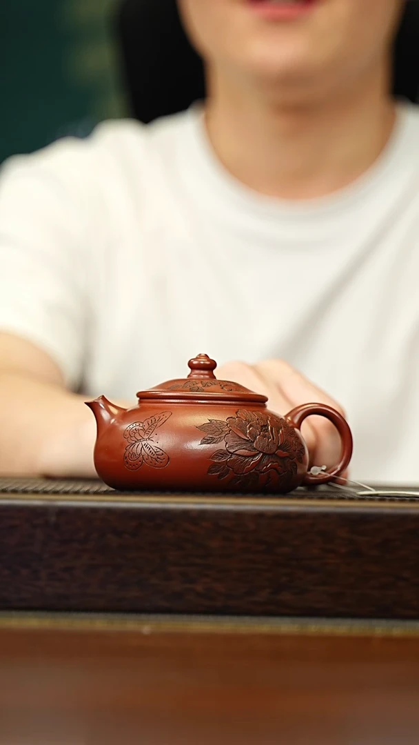 茶壶紫砂宜兴原矿 手工 紫砂壶容量190CC