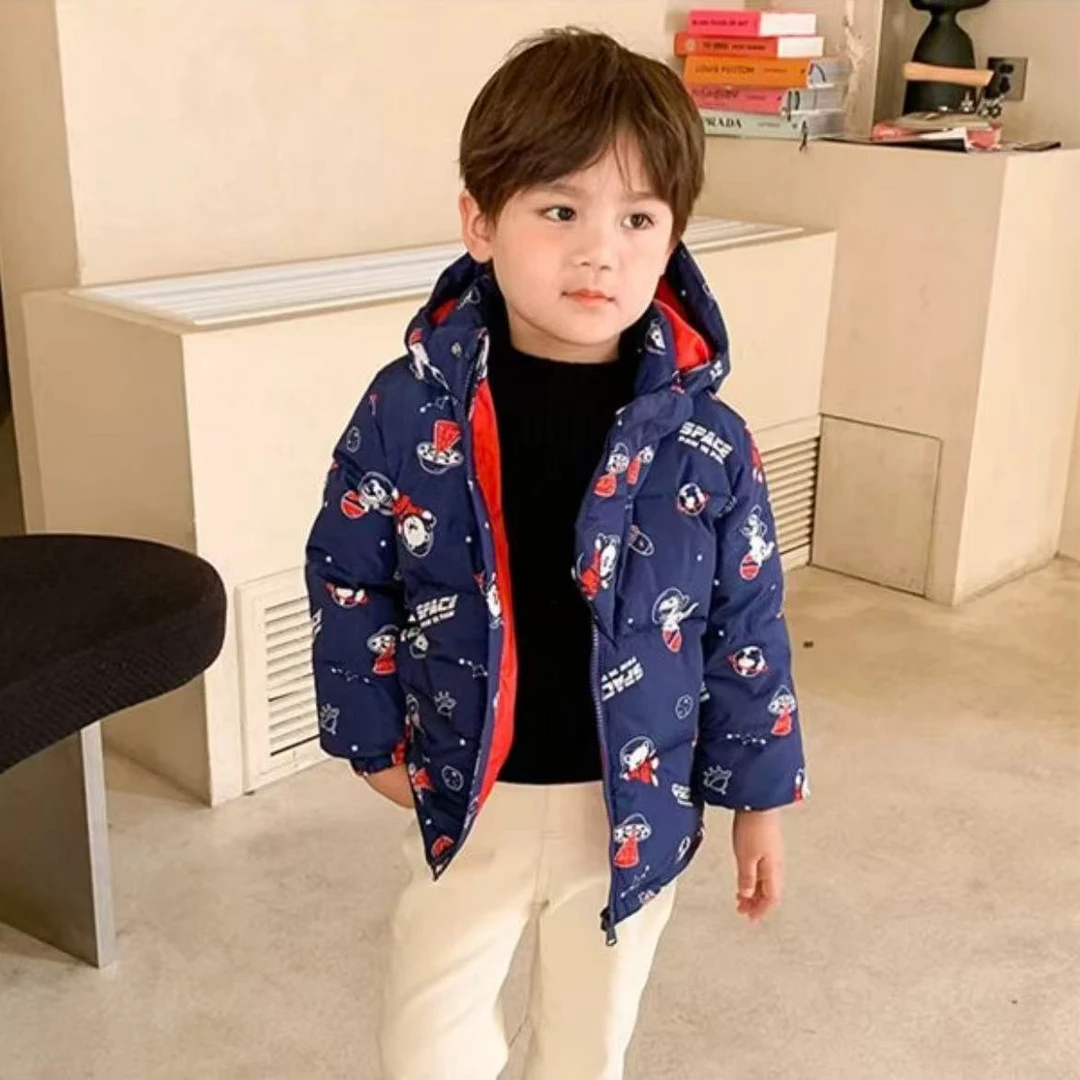 太空小熊拉链卡通动漫男女冬款