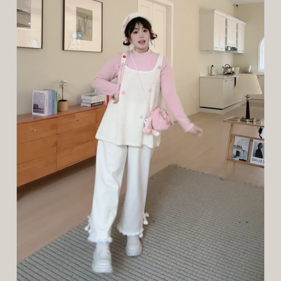 【现货】【花屿手作】大码甜妹2024秋冬新款慵懒甜美风编织百搭马夹