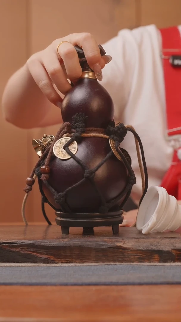 1669号精品大漆葫芦防腐防渗装水茶酒