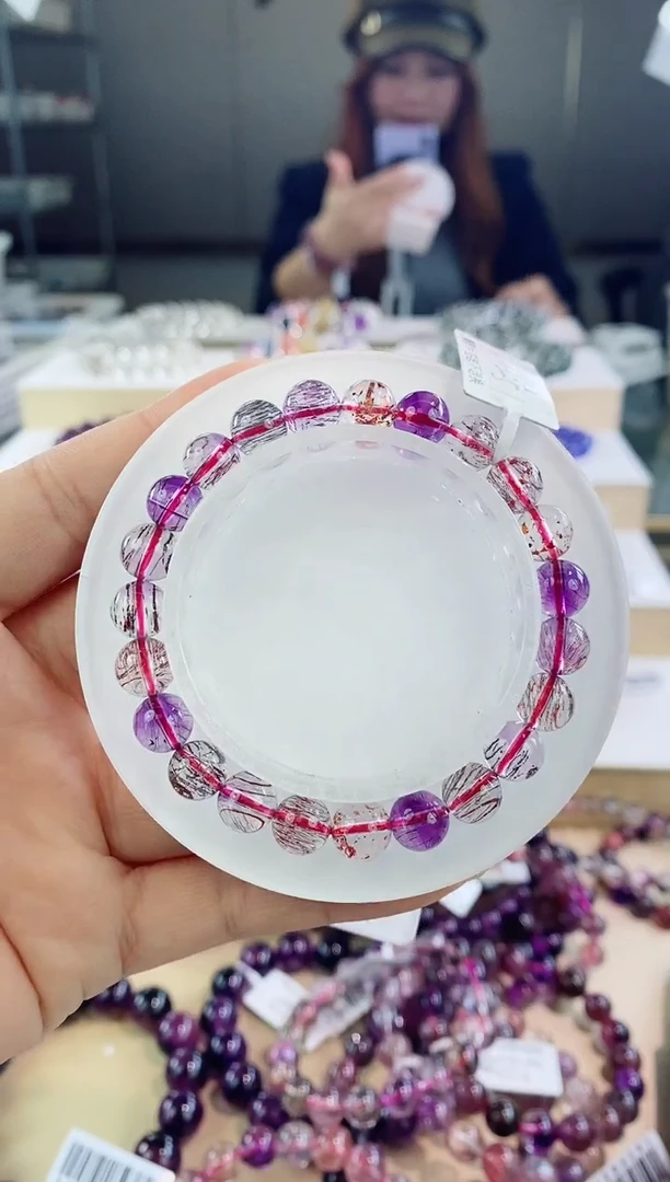 未镶嵌手链水晶彩超七8m+