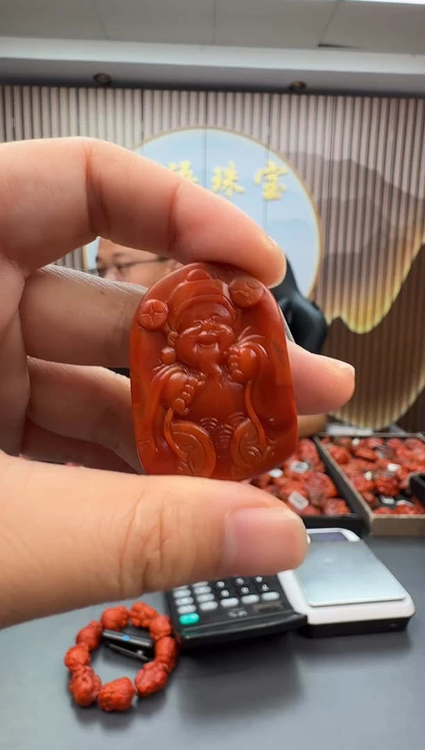 未镶嵌雕刻南红玛瑙022ZB0922产品一个