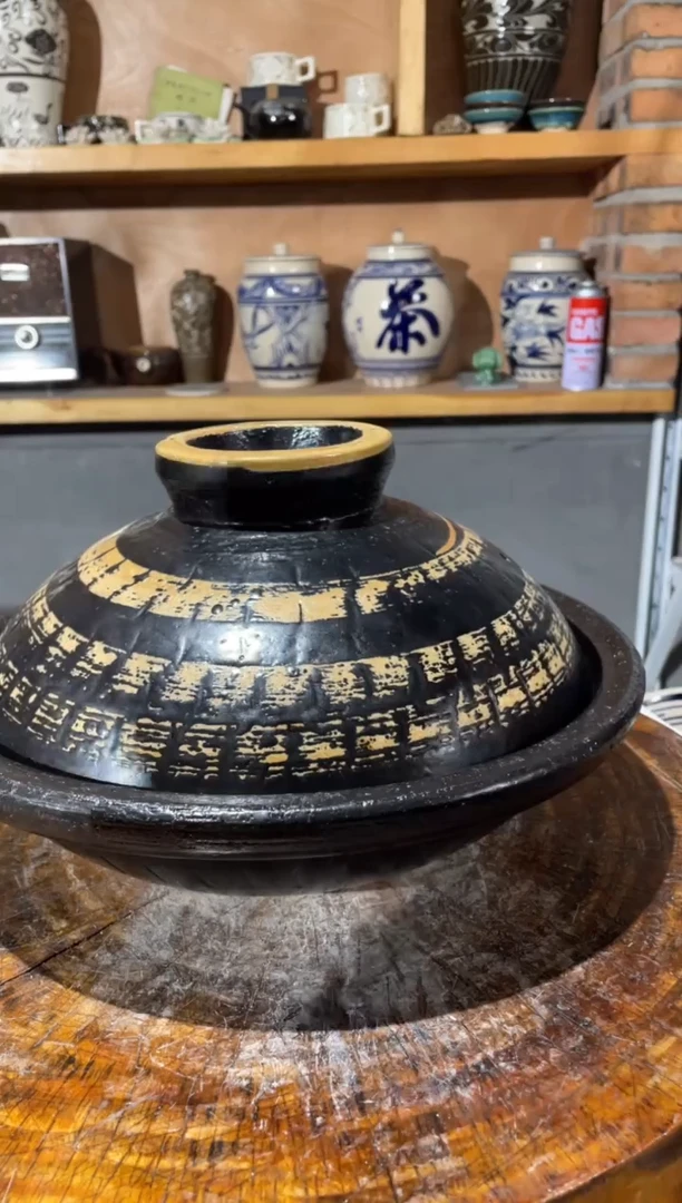陶土?**?姐姐专属30塔吉锅黑黄
