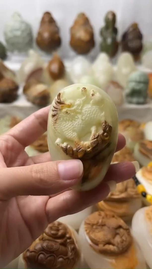 石材古青石棉纹正常不退换麒麟微瑕