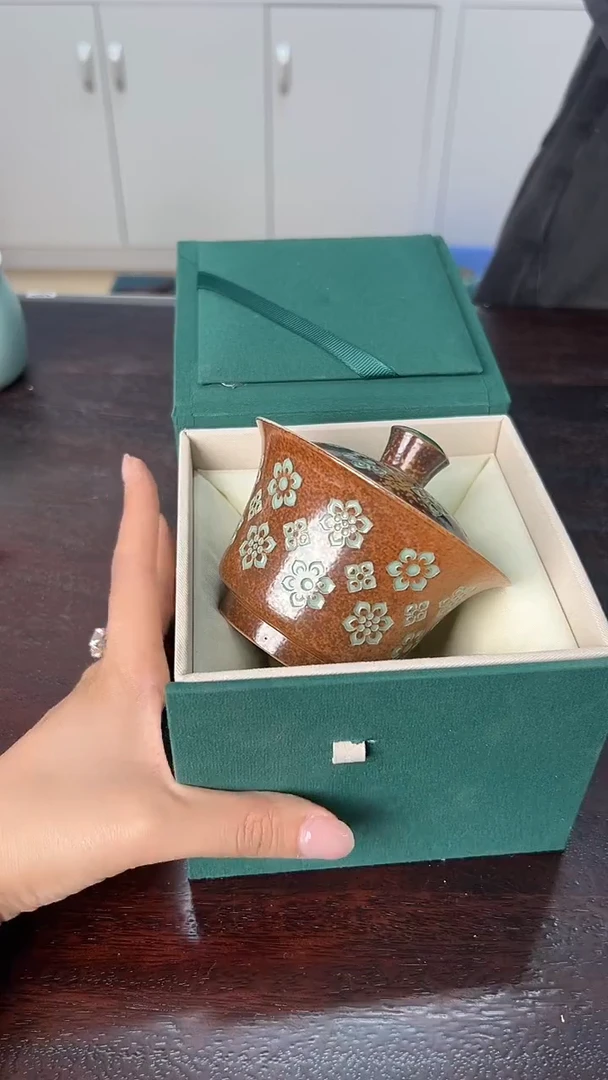 龙泉云间青瓷小米茶器