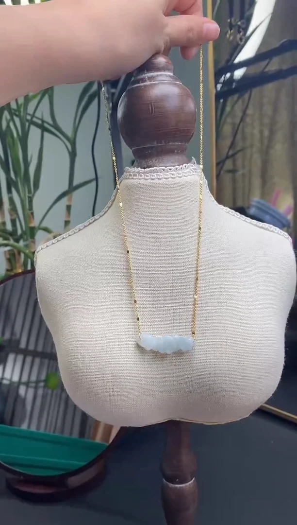 颈饰银S925镶嵌翡翠18154多样性发一