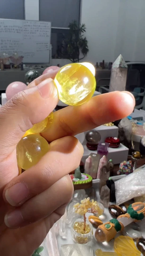 未镶嵌珠宝半成品水晶Y005 约2.1cm 多样性发一