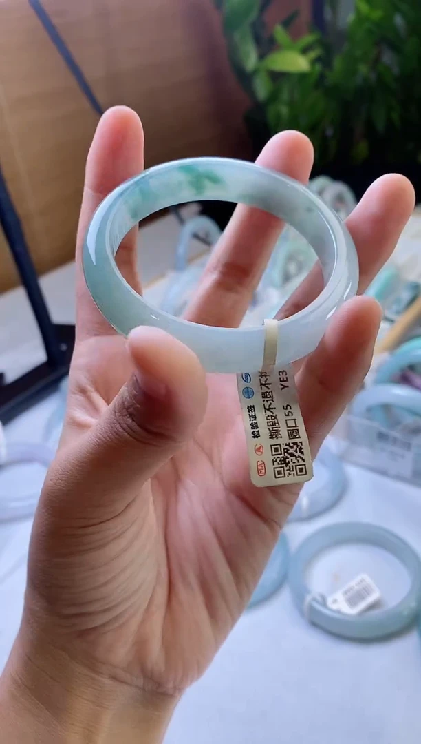 未镶嵌手镯翡翠正圈55圈口，4036