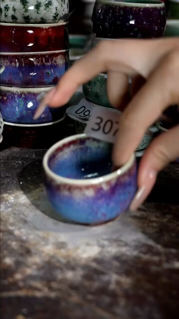 摆件精品窑变钧瓷茶器