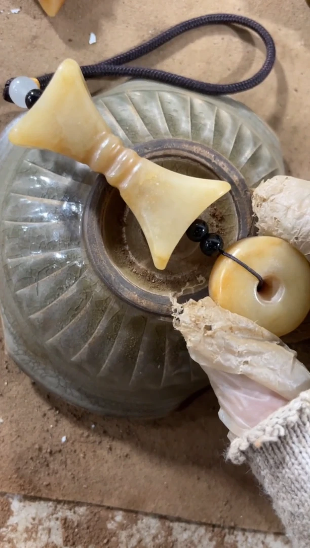 瓷片手工，手绘，陶瓷