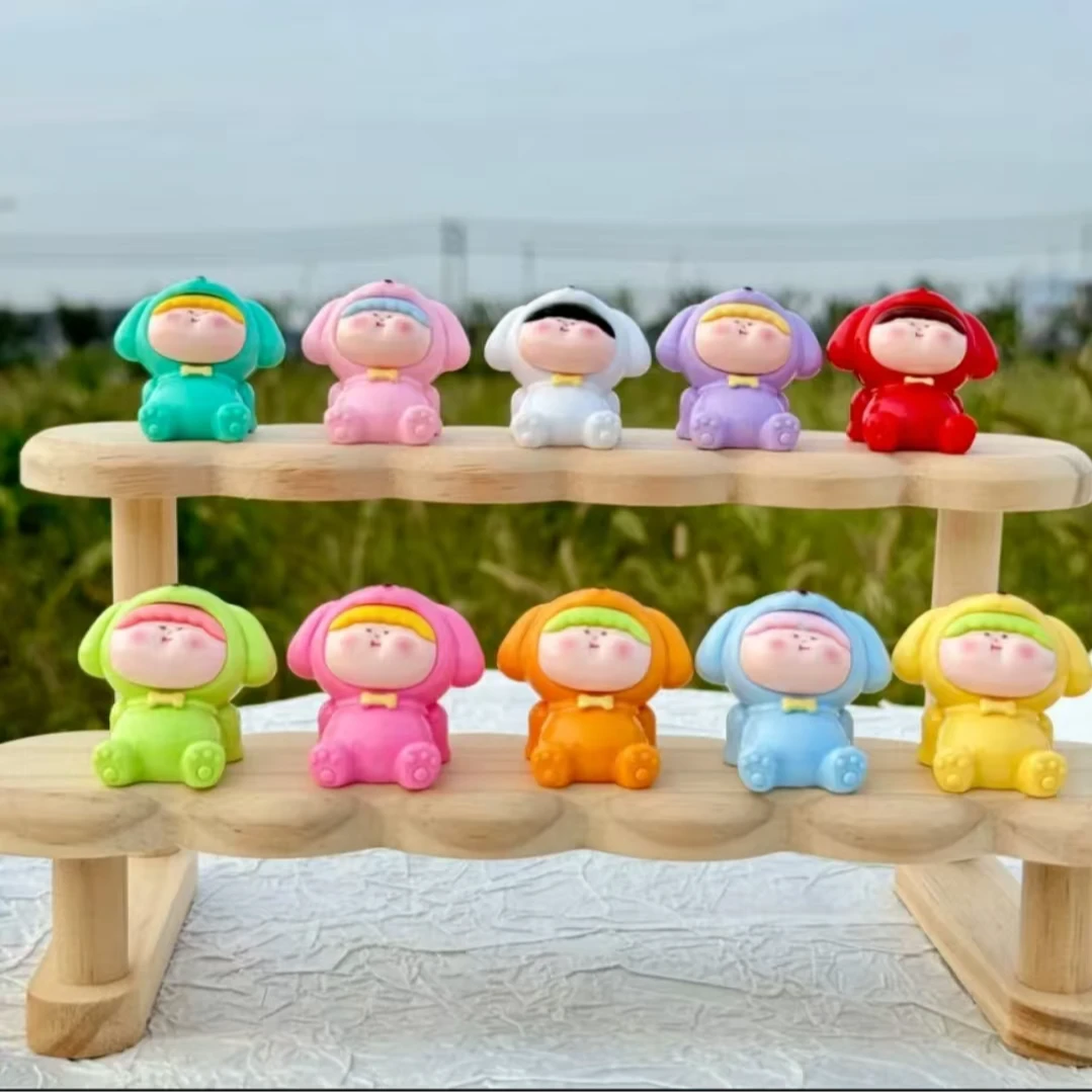 【直播拆】许愿+九宫格躺平小狗树脂摆件