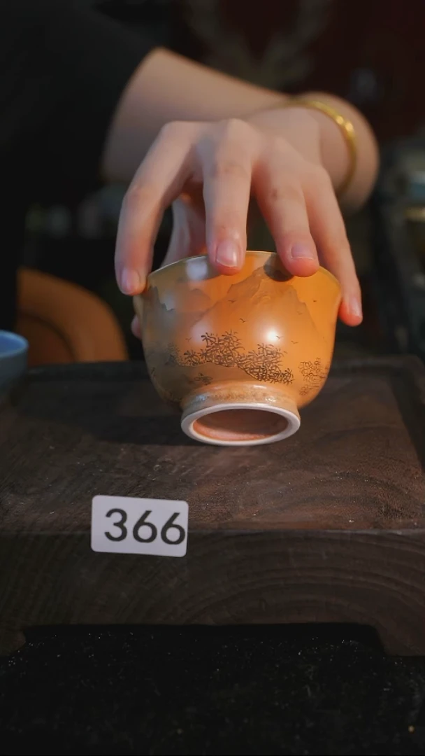 杯子等烟雨陶瓷手作主人杯366