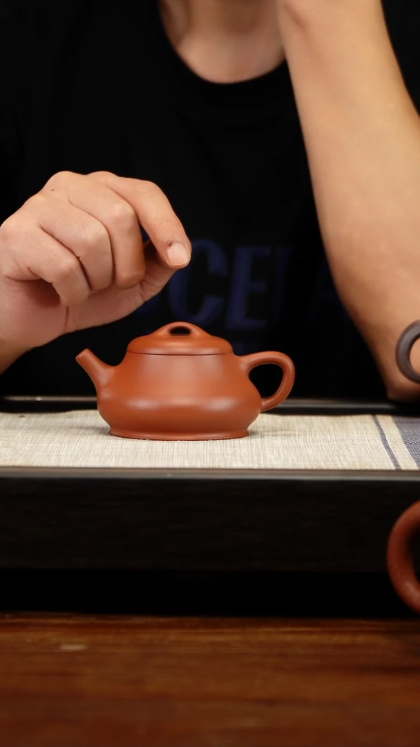 茶壶紫砂朱泥柱瓢