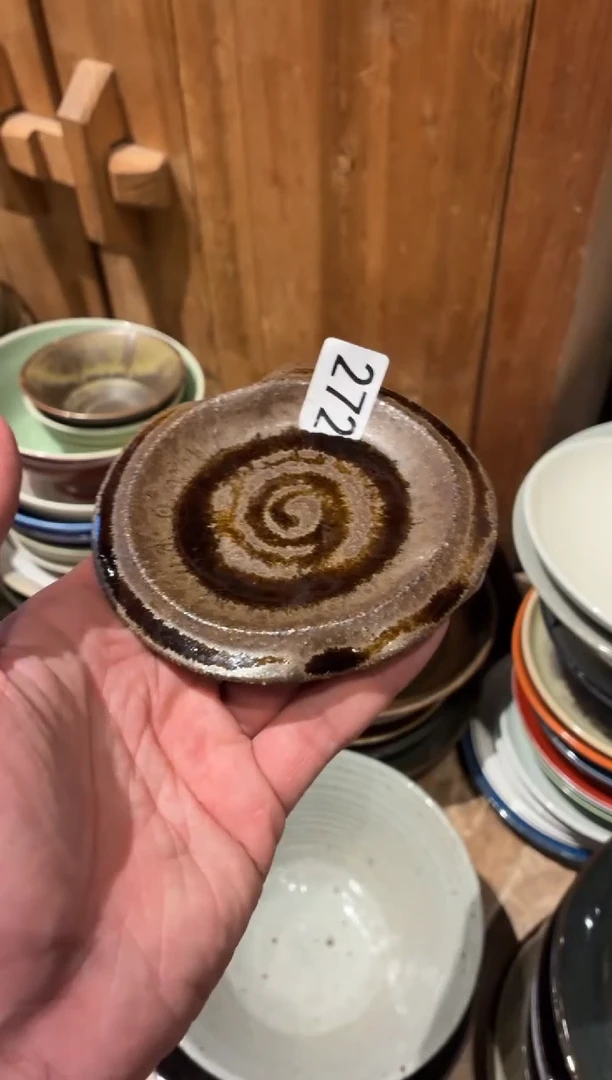 瓷片海**心272微瑕套内手工小碟子