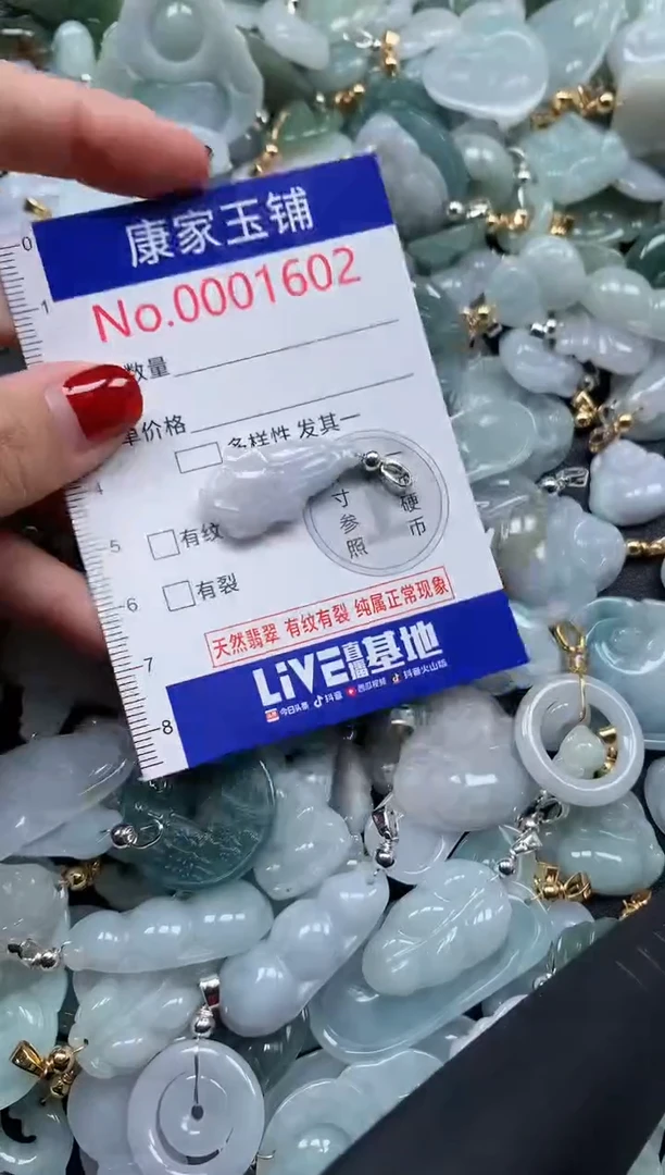 翡翠未镶嵌吊坠(不含链)1602