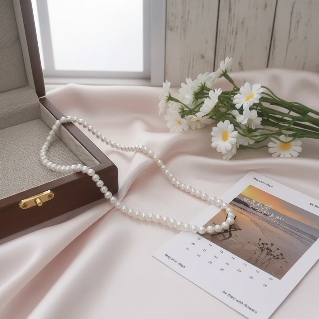 秋冬氛围感拉满4—5mm淡水珍珠项链