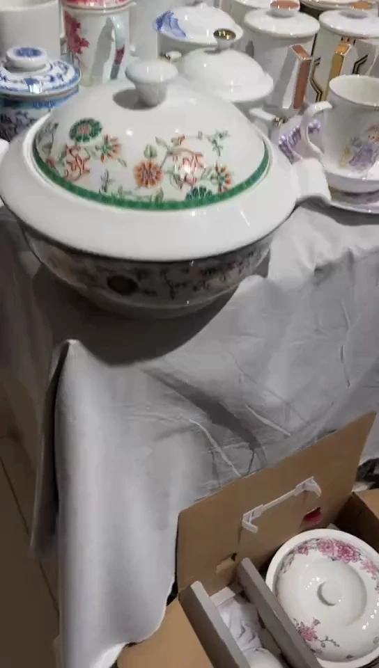 瓷隆达骨瓷品锅1个