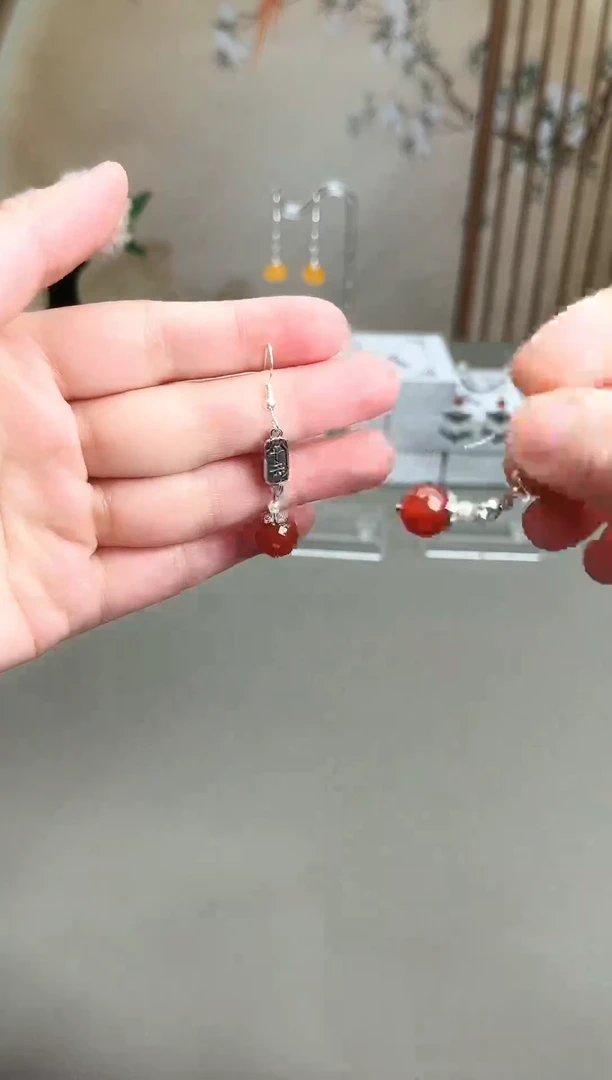 未镶嵌耳饰玛瑙/玉髓730